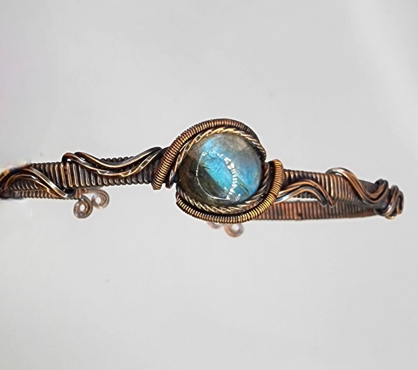 Labradorite Copper Cuff