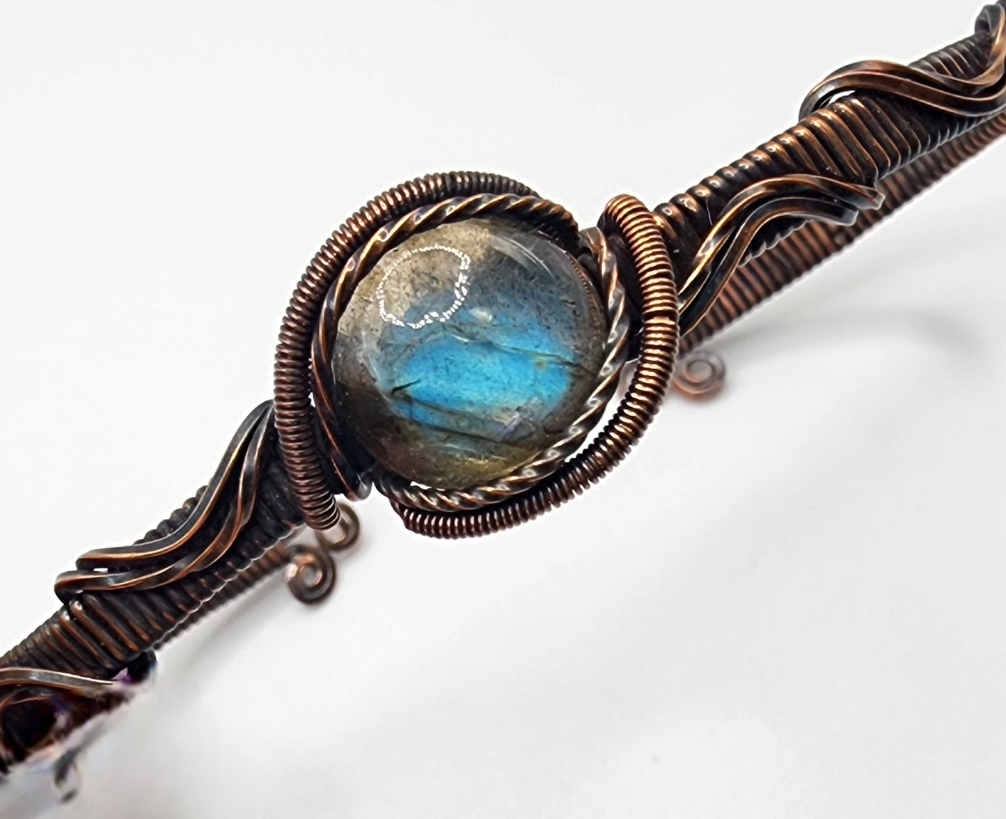 Labradorite Copper Cuff