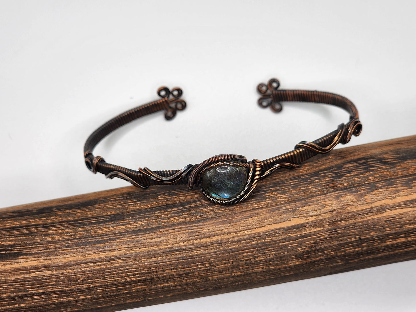Labradorite Copper Cuff