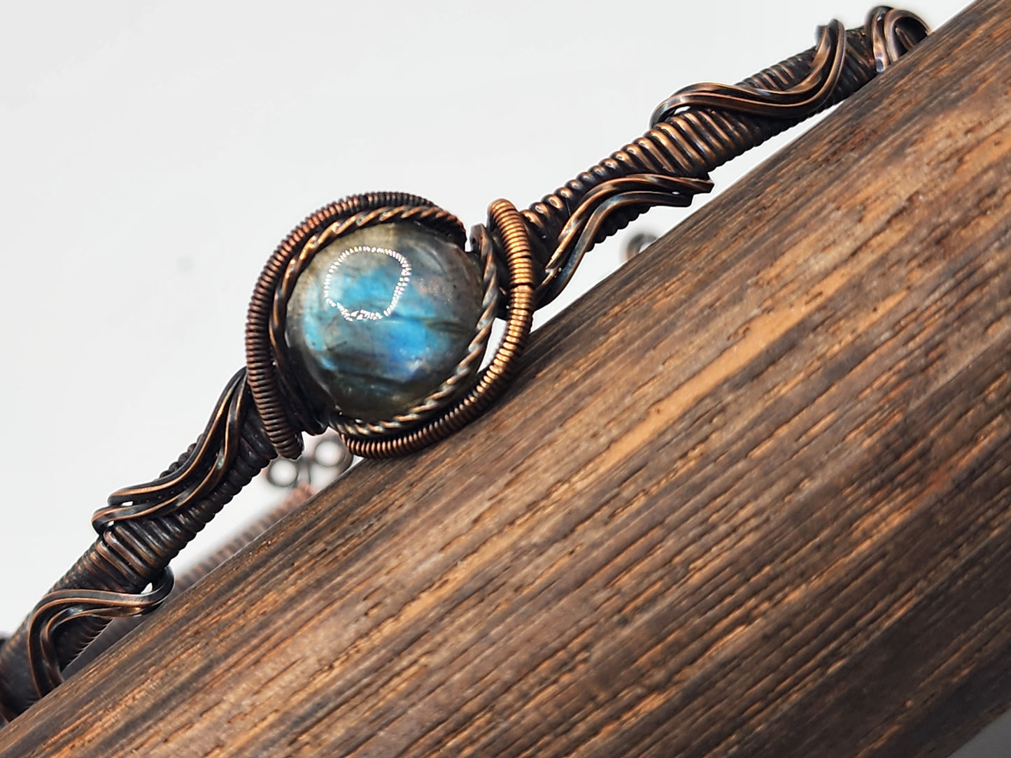 Labradorite Copper Cuff
