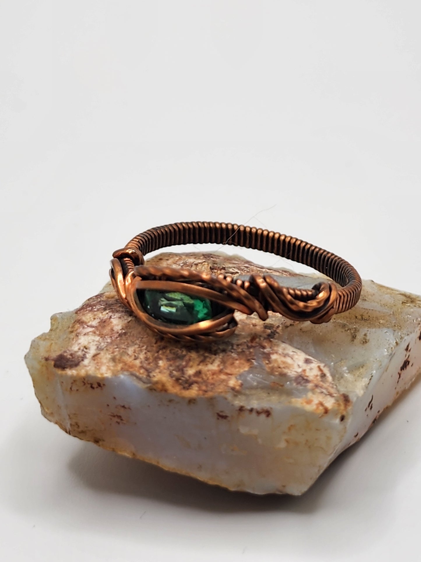 Green Crystal Ring