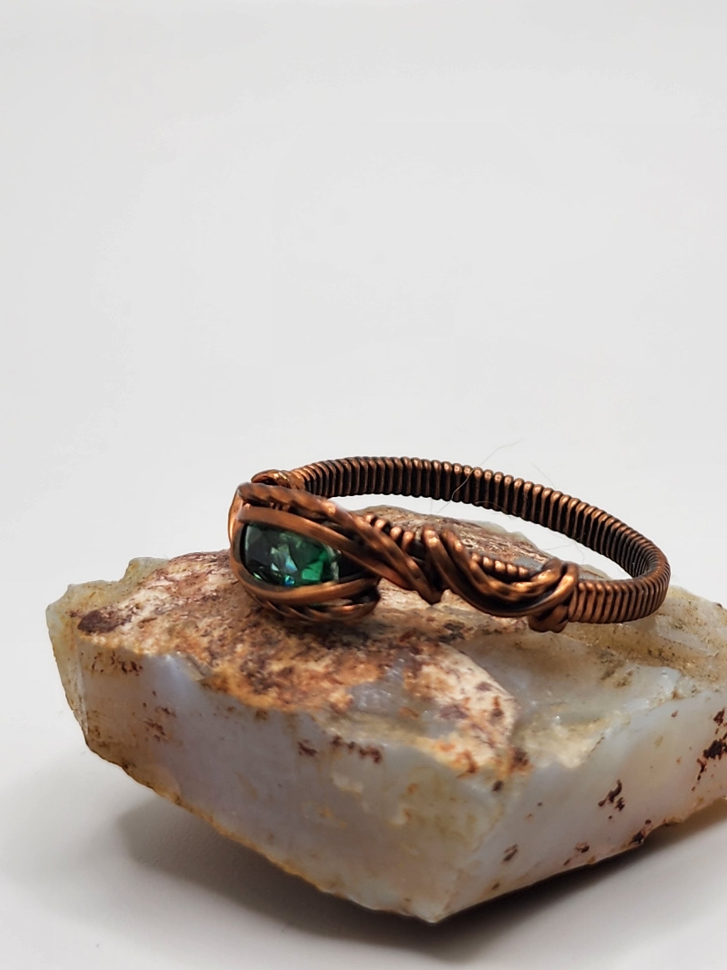 Green Crystal Ring