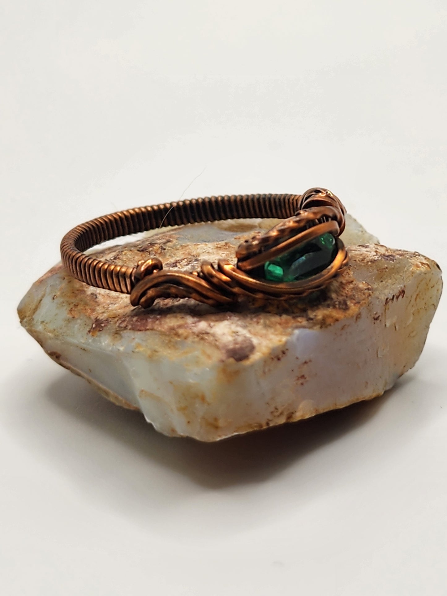 Green Crystal Ring