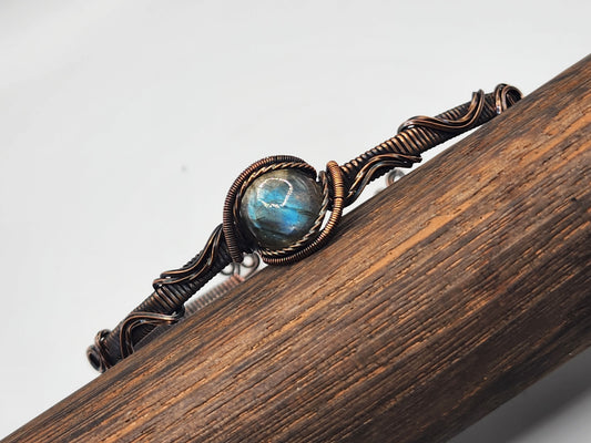 Labradorite Copper Cuff