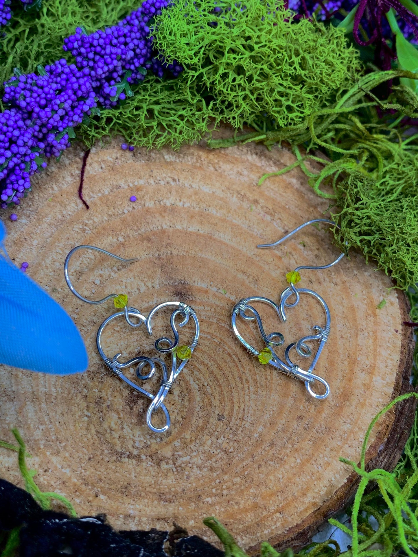 Silver Heart Earrings